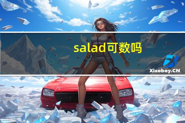 salad 可数吗