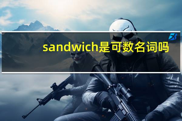 sandwich是可数名词吗