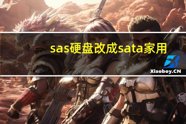 sas硬盘改成sata家用