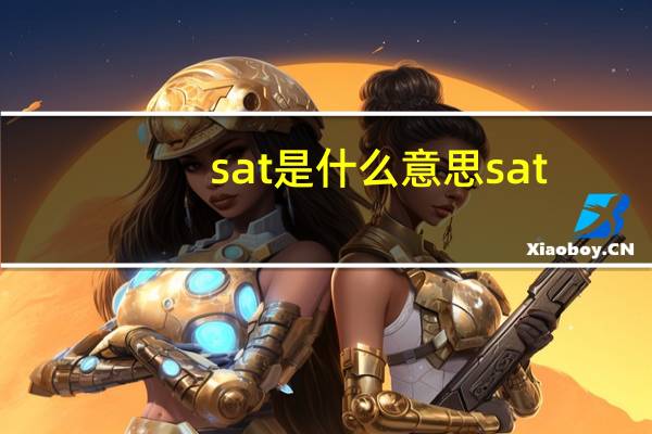 sat是什么意思sat