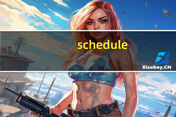 schedule（s c）