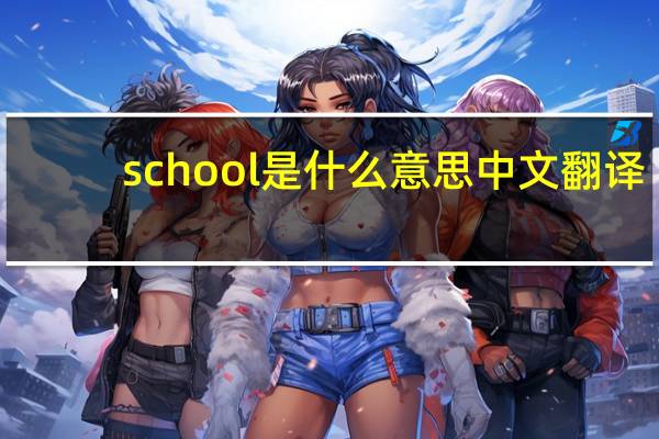 school是什么意思中文翻译