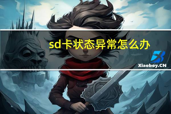 sd卡状态异常怎么办