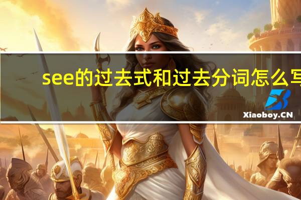 see的过去式和过去分词怎么写