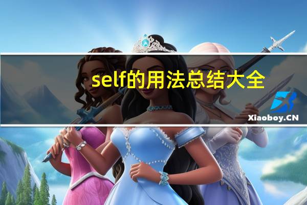 self的用法总结大全