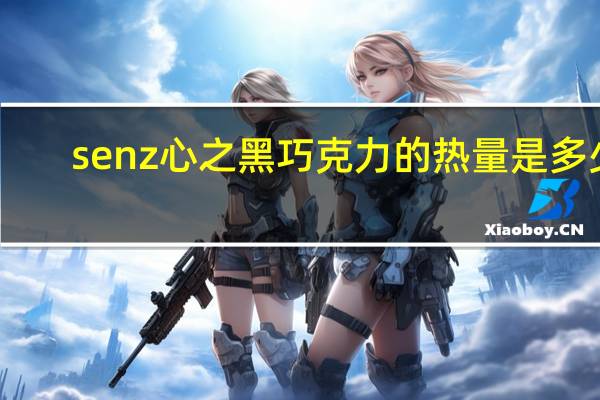 senz心之 黑巧克力的热量是多少
