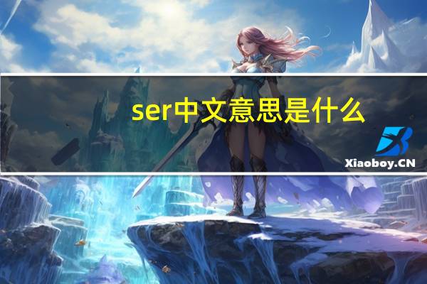 ser中文意思是什么