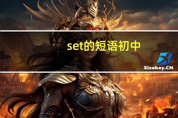 set的短语初中