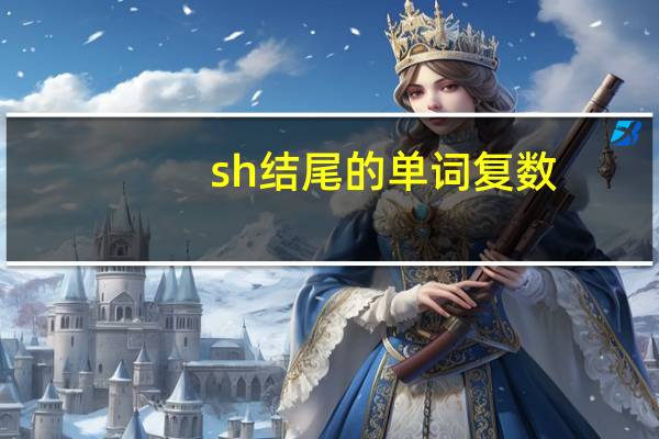 sh结尾的单词 复数