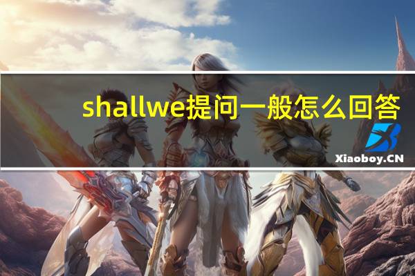shallwe提问一般怎么回答