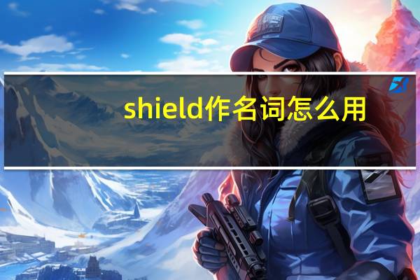 shield作名词怎么用