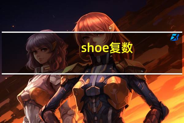 shoe复数