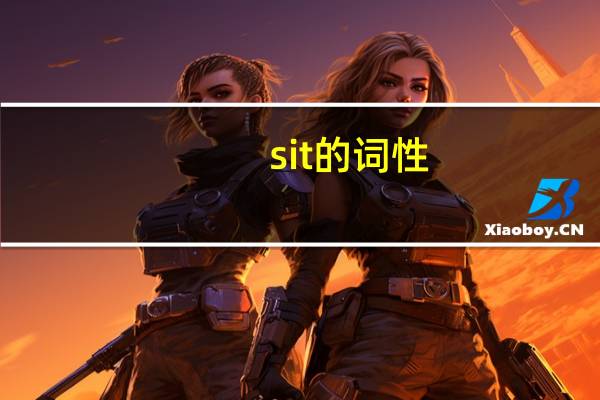 sit的词性