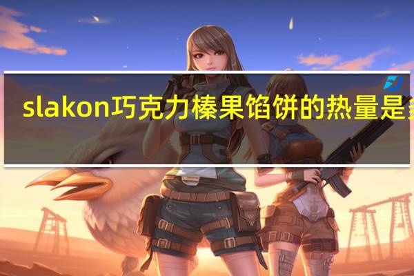 slakon 巧克力榛果馅饼的热量是多少