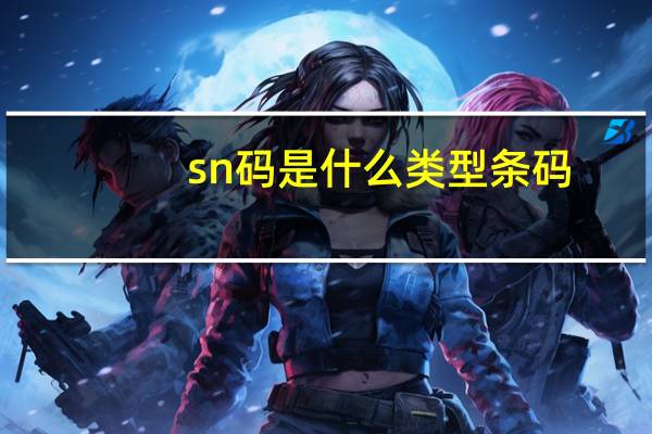sn码是什么类型条码（sn码是什么）