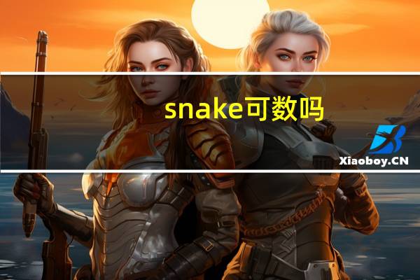 snake可数吗
