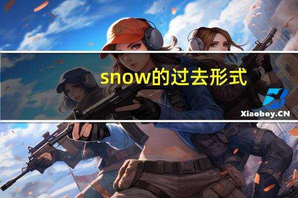 snow的过去形式