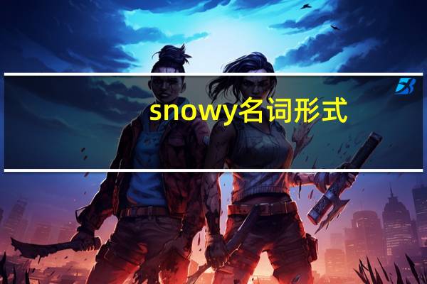 snowy名词形式