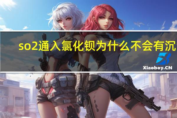 so2通入氯化钡为什么不会有沉淀（so2通入氯化钡）