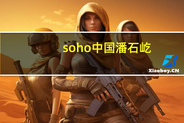soho中国 潘石屹（潘石屹-SOHO中国有限公司董事长介绍）