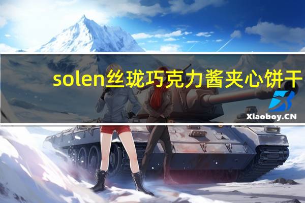 solen 丝珑 巧克力酱夹心饼干(心情版)卡路里是多少