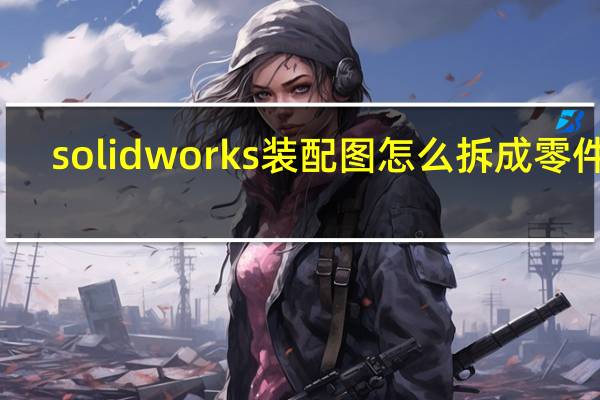 solidworks装配图怎么拆成零件图