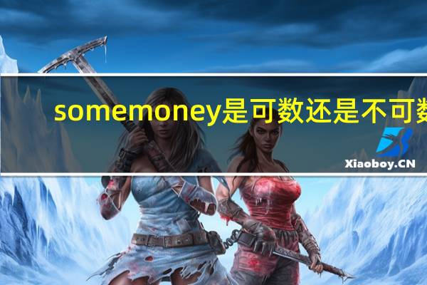 some money是可数还是不可数