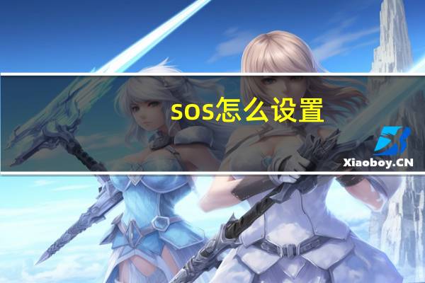 sos怎么设置