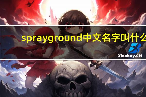 sprayground中文名字叫什么