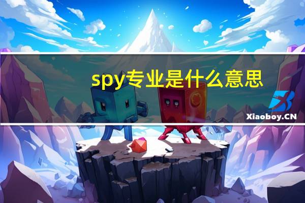 spy专业是什么意思