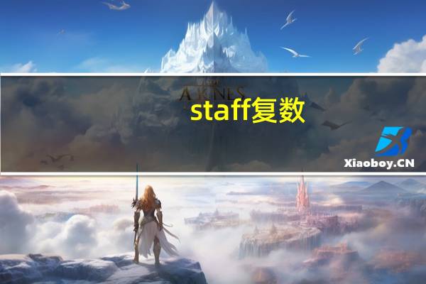 staff复数