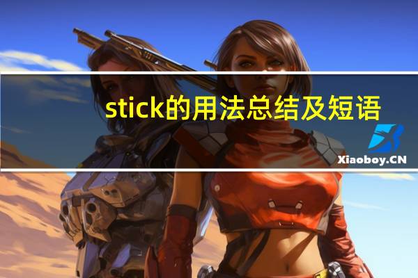 stick的用法总结及短语