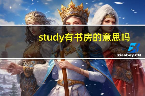 study有书房的意思吗