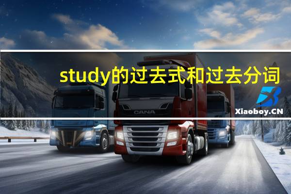 study的过去式和过去分词