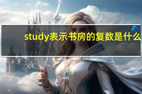 study表示书房的复数是什么