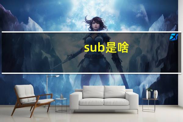 sub是啥