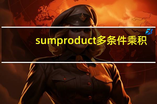 sumproduct多条件乘积