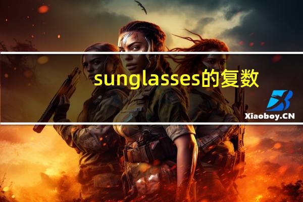 sunglasses的复数