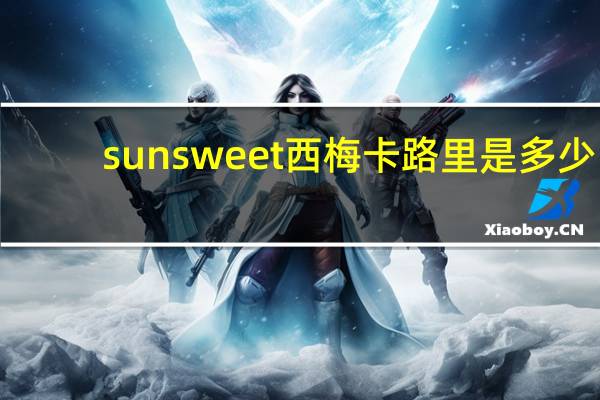 sunsweet 西梅卡路里是多少