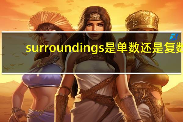 surroundings是单数还是复数