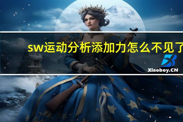 sw运动分析添加力怎么不见了