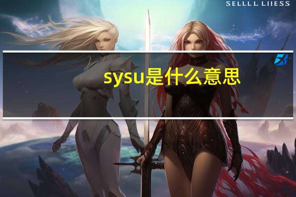 sysu是什么意思