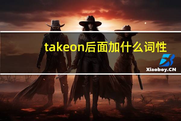 take on后面加什么词性