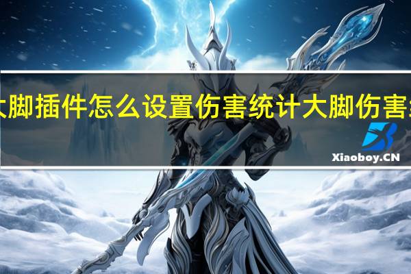 tbc大脚插件怎么设置伤害统计 大脚伤害统计不见了