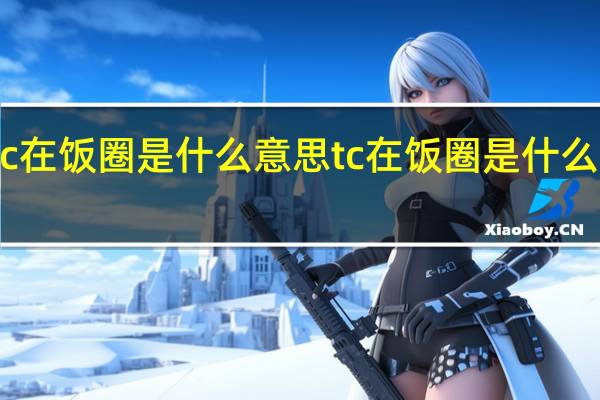 tc在饭圈是什么意思 tc在饭圈是什么的缩写