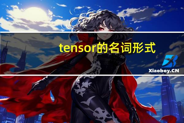 tensor的名词形式