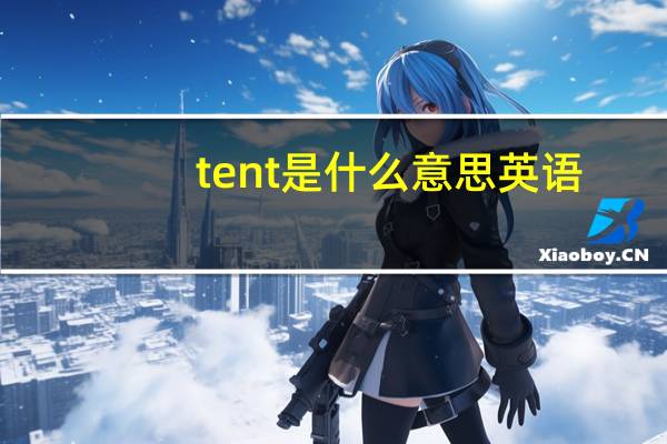 tent是什么意思英语