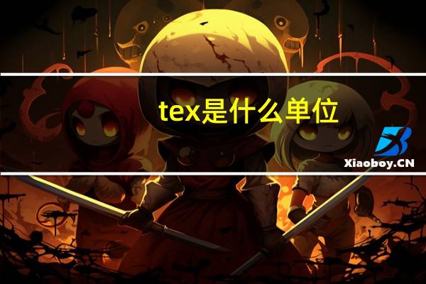 tex是什么单位