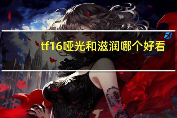 tf16哑光和滋润哪个好看