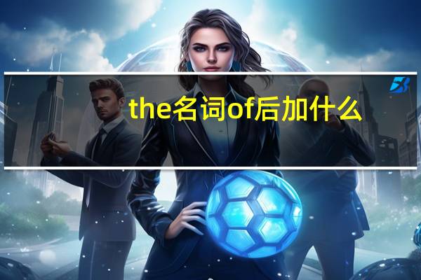 the 名词 of后加什么